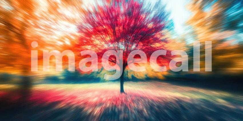 A Sunlit Meadow: Sunlight filters through the leaves of a majestic tree, illuminating a vibrant carpet of wildflowers in a picturesque meadow
