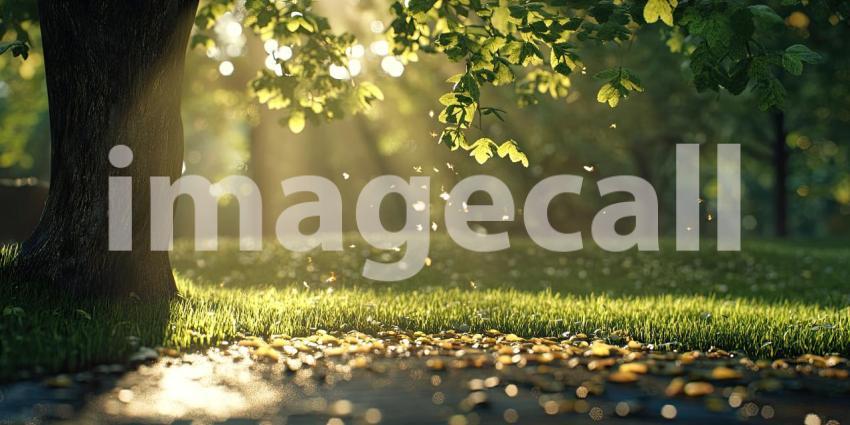 A Twilight Serenade: Delicate Butterflies Dance Among Vibrant Blooms as the Sun Sets, Casting a Magical Glow on a World of Enchantment