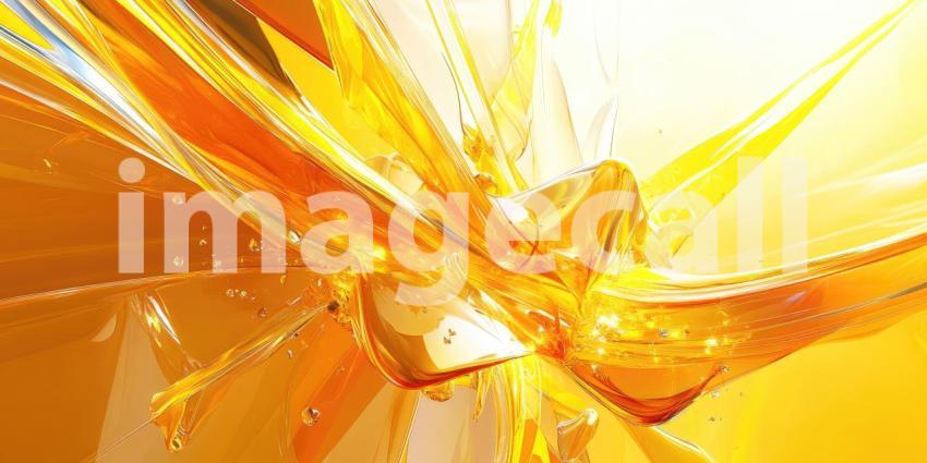 A Golden Symphony: A Dynamic Burst of Liquid, Captured in Motion, Creates a Whirlwind of Color and Texture, Evoking a Sense of Energy and Excitement