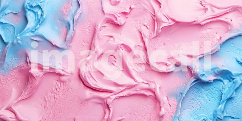 A Swirl of Sweetness: A decadent close-up of pink ice cream, speckled with colorful candies, invites a sensory indulgence