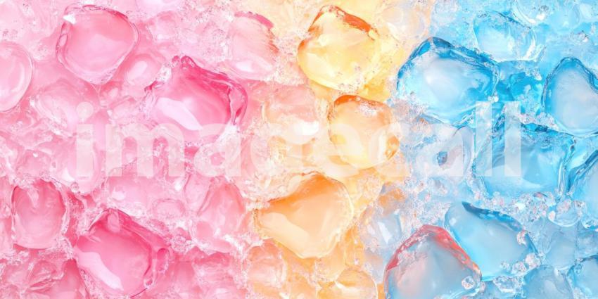 A Swirl of Sweetness: A decadent close-up of pink ice cream, speckled with colorful candies, invites a sensory indulgence