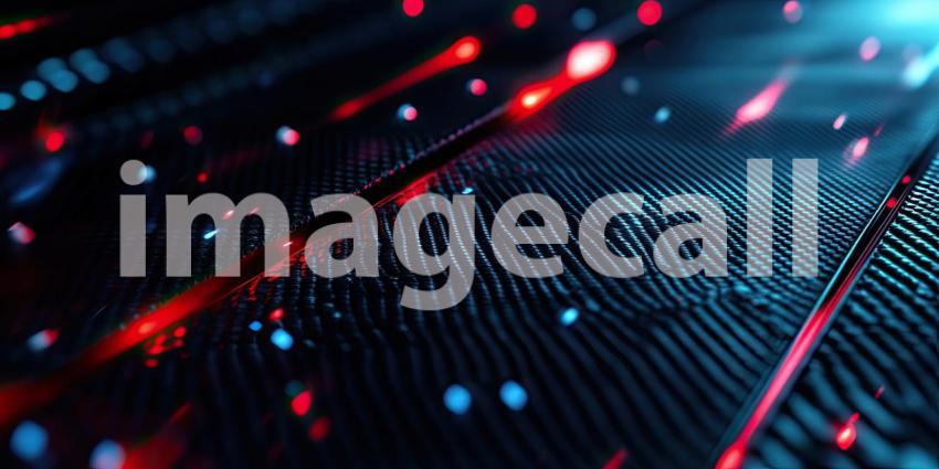 A Tapestry of Technology: A mesmerizing abstract composition of interwoven lines and glowing nodes, reminiscent of a futuristic circuit board or a neural network, evokes a sense of innovation and the boundless potential of technology