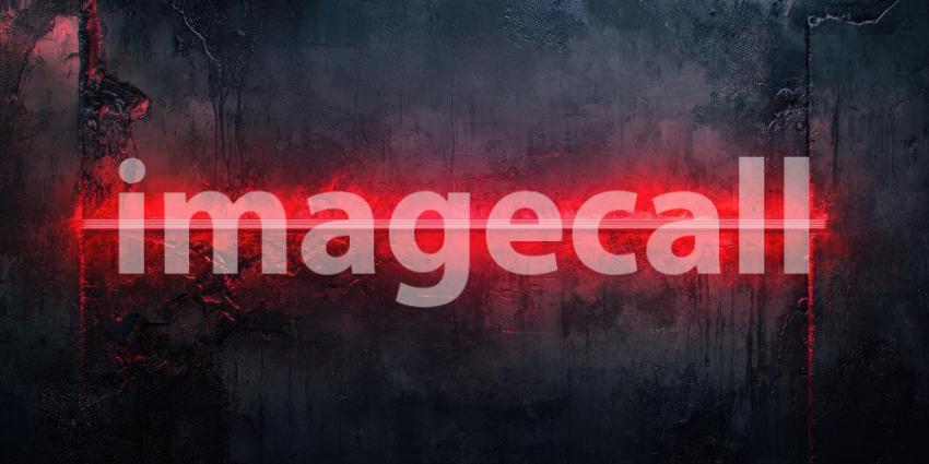 A Line of Red: A single, vibrant red neon light casts a stark glow against a weathered concrete wall, creating a minimalist yet striking composition