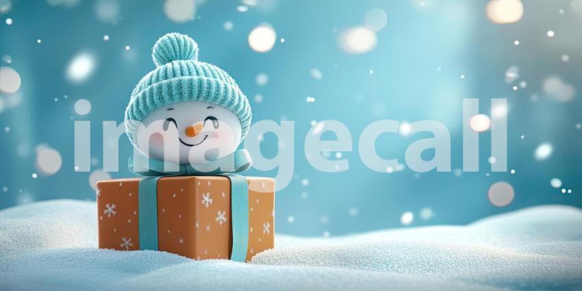 A Gift of Festive Cheer: A vibrant red gift box, adorned with a shimmering bow, sits nestled amidst a flurry of ribbons and sparkling lights, evoking the magic and anticipation of the holiday season