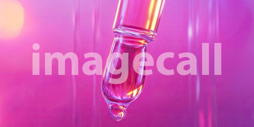 Macro Photography of Essential Oil Dropper with Blooming Flowers