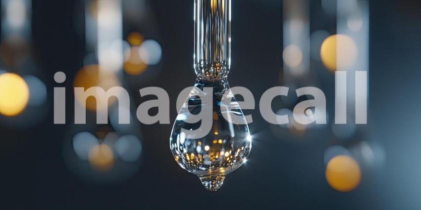 Macro Photography of Essential Oil Dropper with Blooming Flowers