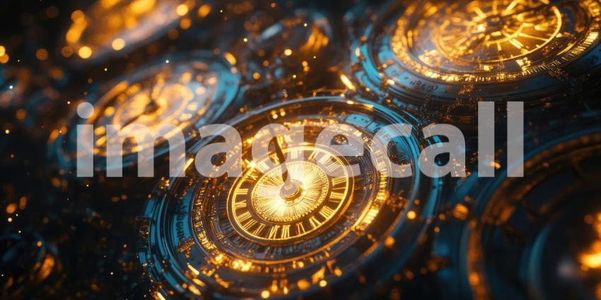 Ethereal Timepiece: A Surreal Vision of Time and Space