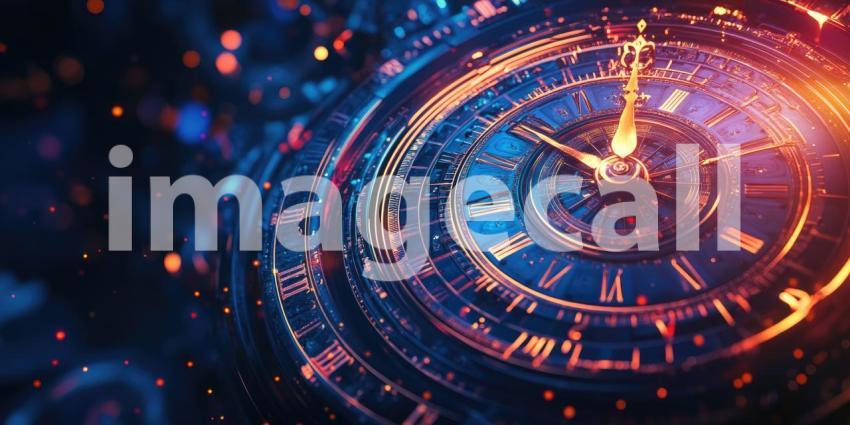 Ethereal Timepiece: A Surreal Vision of Time and Space