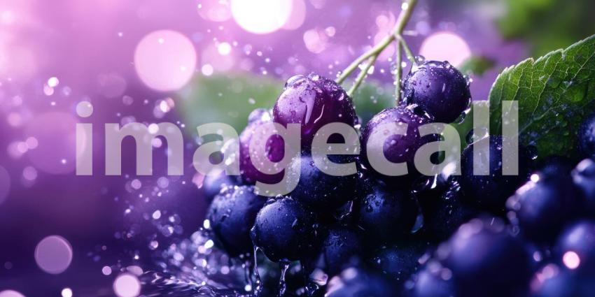 Juicy Red Currants Glistening with Dew