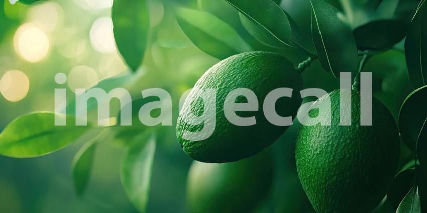 Fresh Avocados with Water Droplets, Ready for the Guacamole Bowl