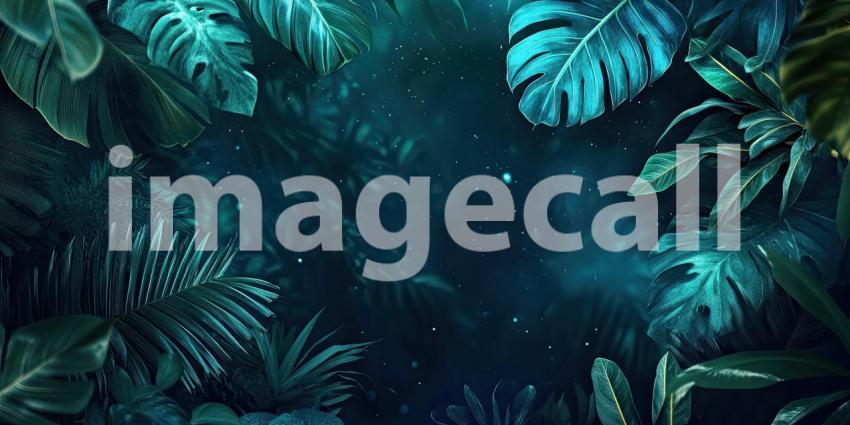 Enchanted Night in the Rainforest, Fireflies Dancing Among Lush Foliage