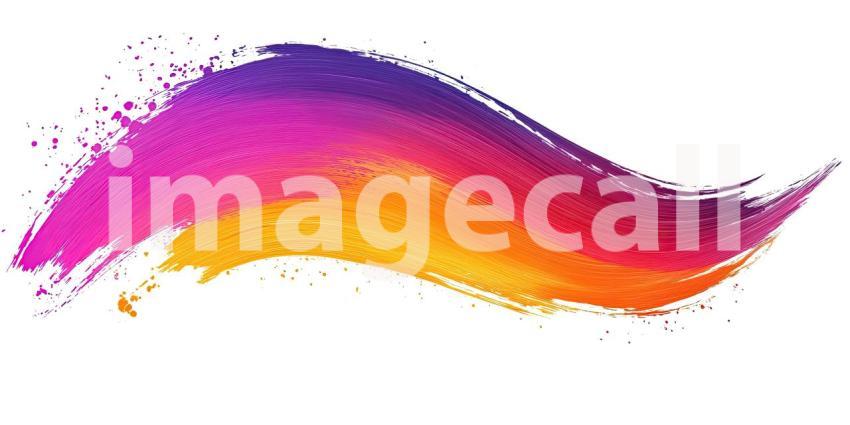 Abstract Brushstroke in Vibrant Hues