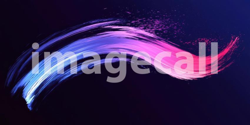 Abstract Brushstroke in Vibrant Hues