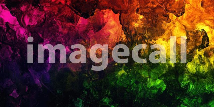 Abstract Ink Art: A Symphony of Blues and Golds