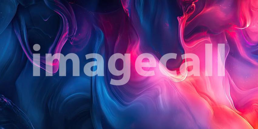 Abstract Ink Art: A Symphony of Blues and Golds