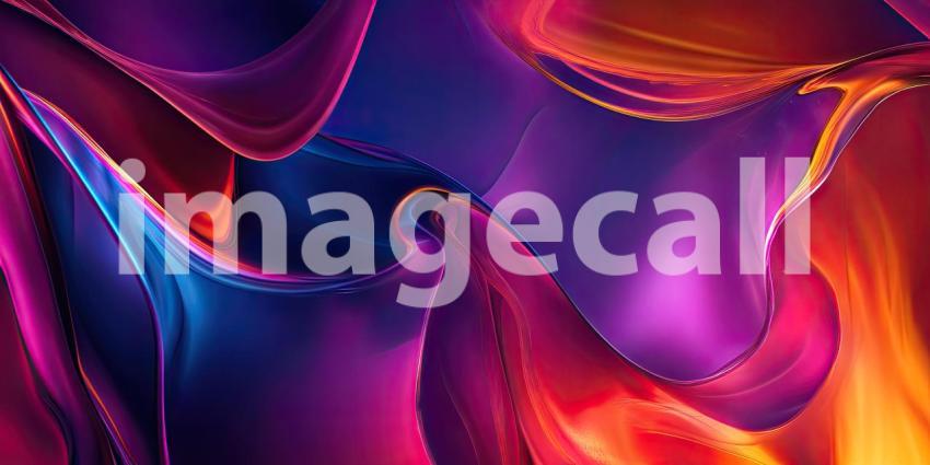 Abstract Ink Art: A Symphony of Blues and Golds