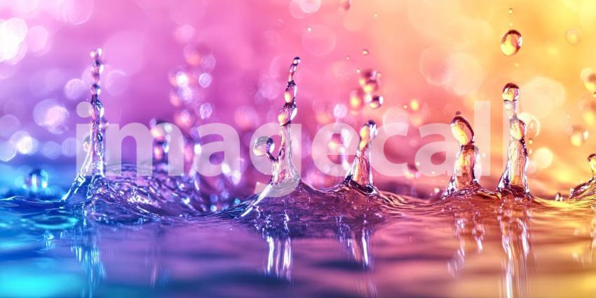 Water Droplet Symphony in a Kaleidoscope of Colors