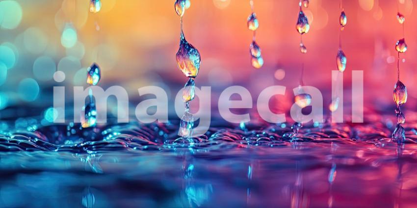 Water Droplet Symphony in a Kaleidoscope of Colors