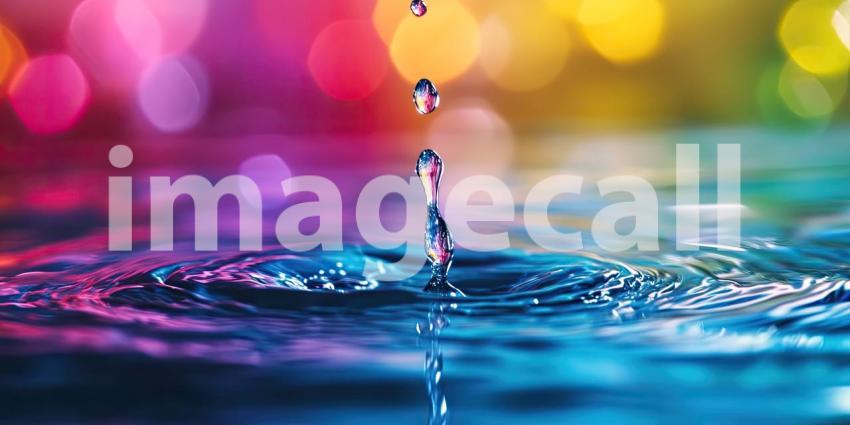 Water Droplet Symphony in a Kaleidoscope of Colors