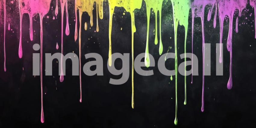 A Cascade of Color: A Vibrant Abstract Expressionist Masterpiece