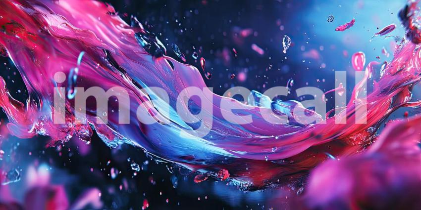 A Fiery Collision: A Textural Abstract Expressionist Canvas