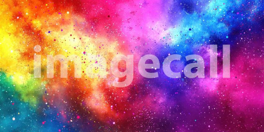 A Cosmic Spectrum: A Vibrant Nebula of Color and Stardust