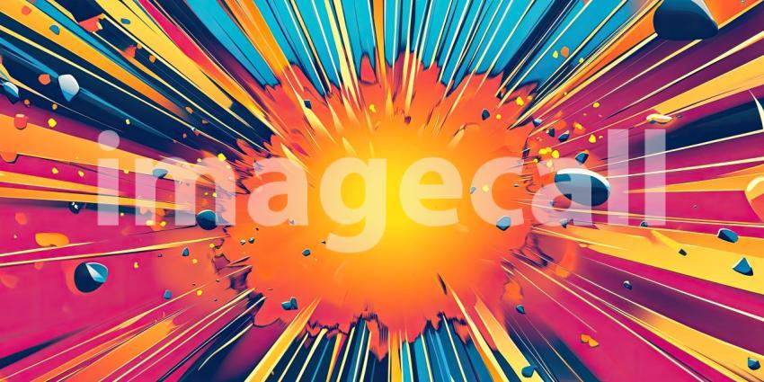 A Chromatic Explosion: A Burst of Color and Energy