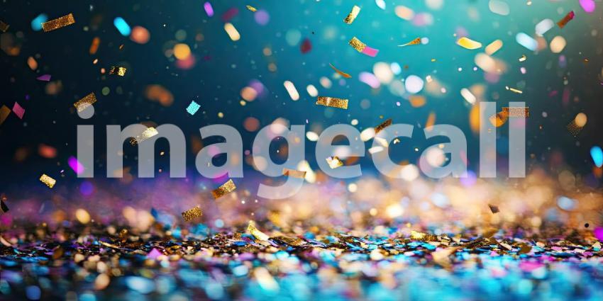 A Celebration in Colors: A Bed of Confetti Shimmers in the Light