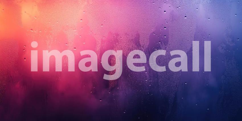 Rain-streaked Window, Golden Light