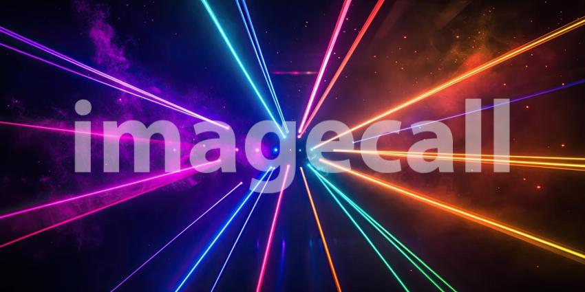 Cosmic Convergence: A Kaleidoscope of Light Rays and Stardust