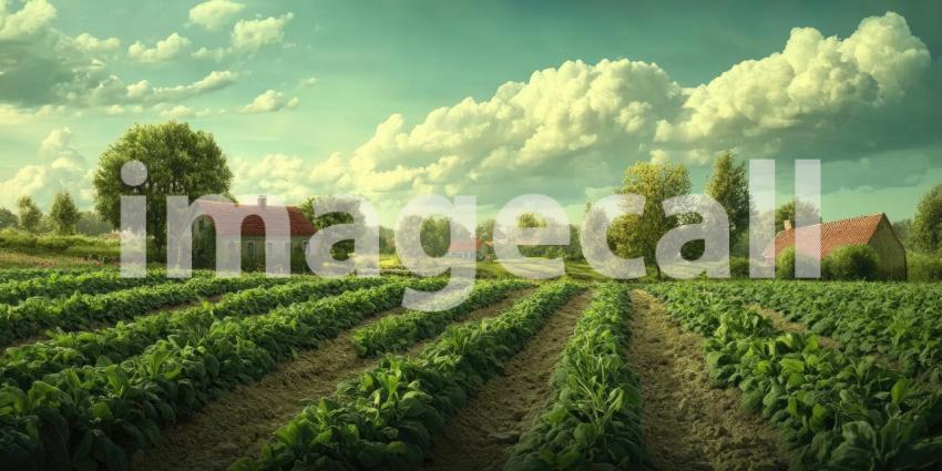 A Sunny Daydream: A Rustic Cottage Nestled in a Verdant Meadow