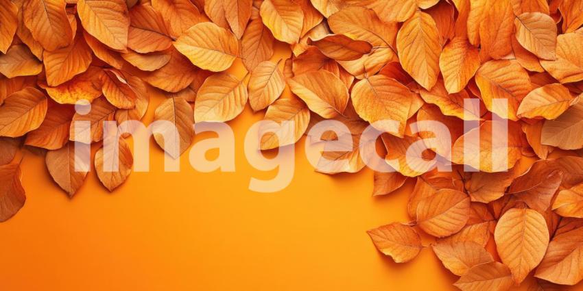 Autumnal Tapestry: A Bed of Golden Leaves