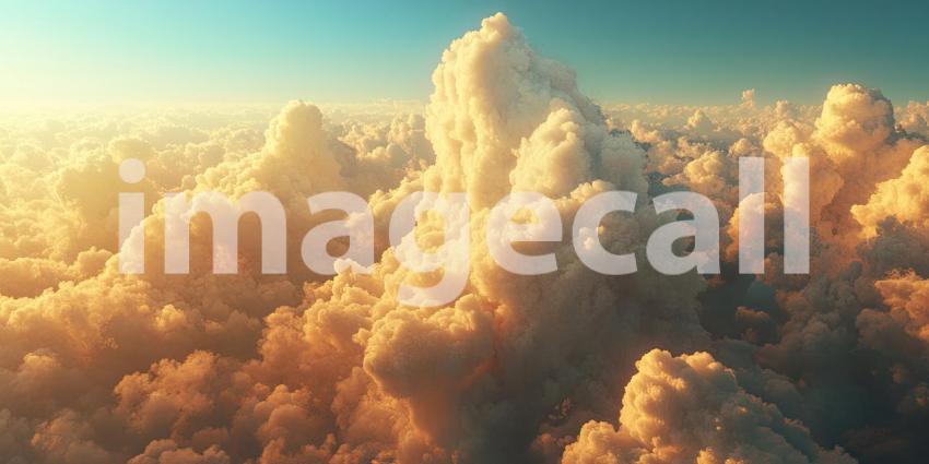 A Canvas of Clouds: A Dreamy Sky Above a Vast Horizon