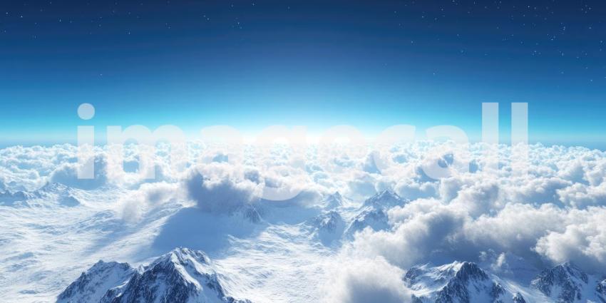 A Canvas of Clouds: A Dreamy Sky Above a Vast Horizon