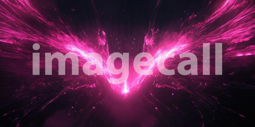 Spotlight on Stage: A Dramatic Scene Illuminated by Crimson Beams