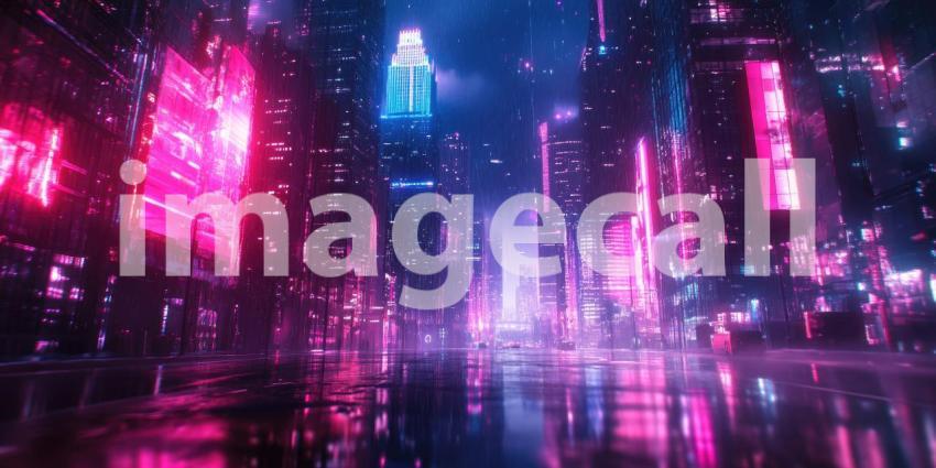 Neon Metropolis: A City Bathed in Electric Hues