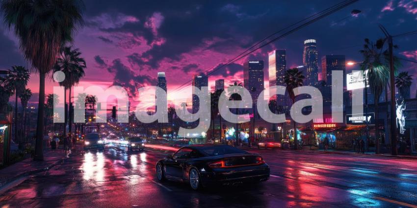 Neon Metropolis: A City Bathed in Electric Hues