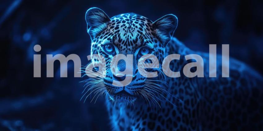 Golden Hour Prowl: A Leopard Watches at Dusk