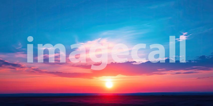 Retro Sunset on an Alien World