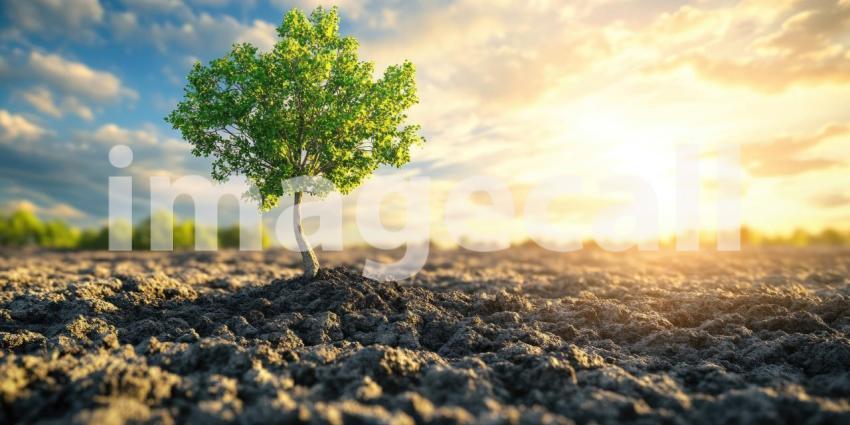 A Vibrant Earth: A Lush Landscape at Sunrise