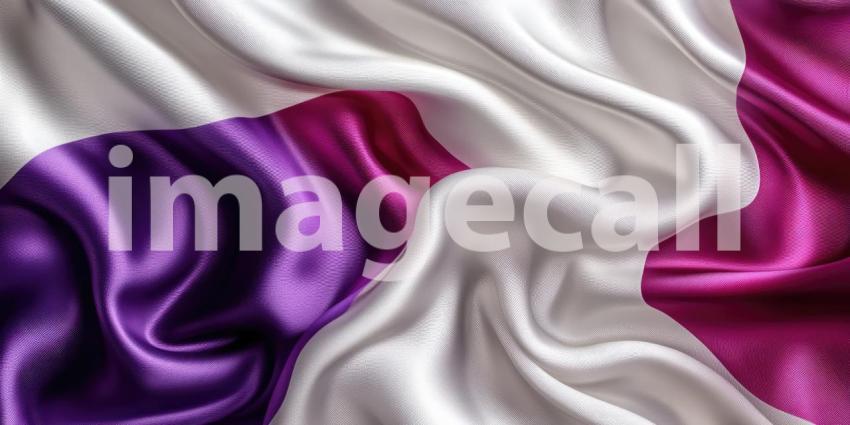 A Tapestry of Tones: A Draped Fabric in Shades of Purple and White