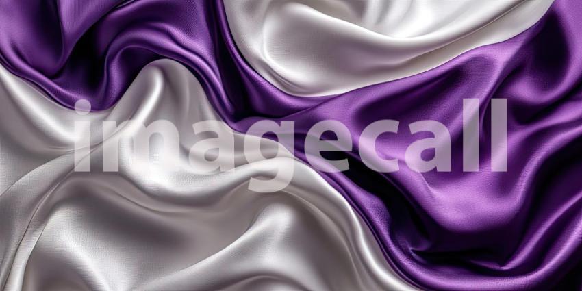 A Tapestry of Tones: A Draped Fabric in Shades of Purple and White