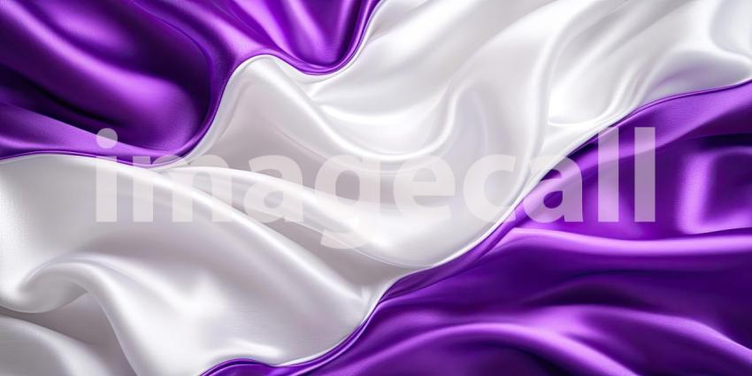 A Tapestry of Tones: A Draped Fabric in Shades of Purple and White