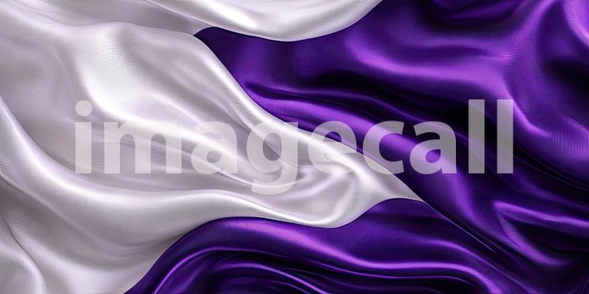 A Tapestry of Tones: A Draped Fabric in Shades of Purple and White