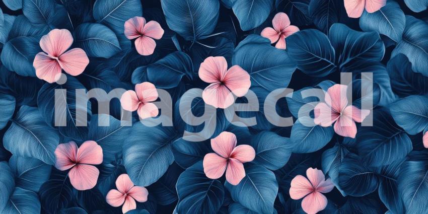 A Midnight Bloom: A Tapestry of Deep Purple and Indigo Flowers