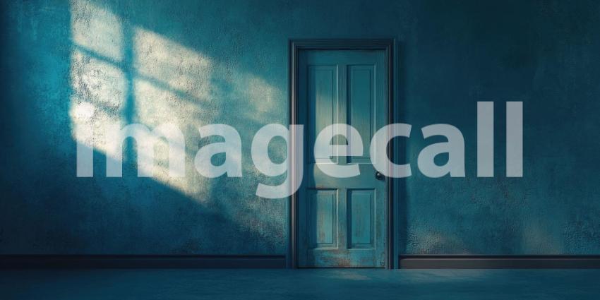 The Path Ahead: A Doorway Beckons in a Room Bathed in Sunlight
