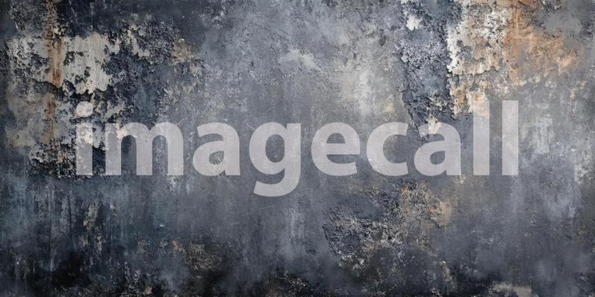 Time-Etched Texture: A Rustic Wall with Cracked and Flaking Paint