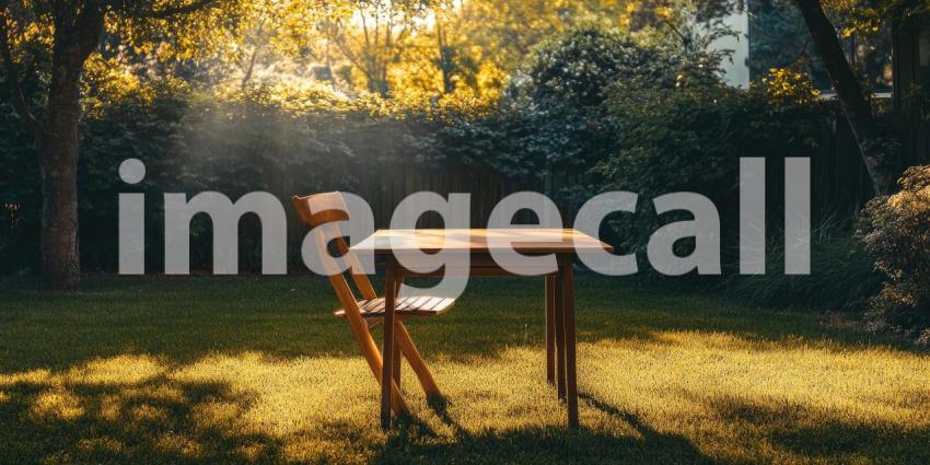 Serene Sanctuary: A Patio Oasis Bathed in Sunlight