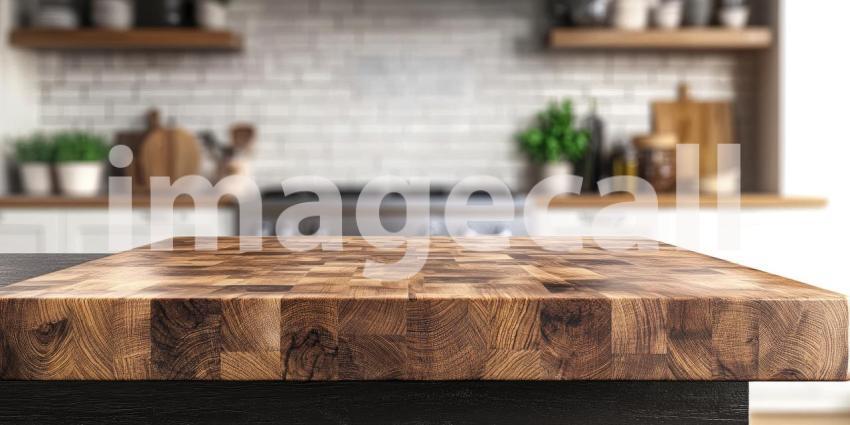 Warmth of Wood: A Modern Kitchen with a Rustic Touch