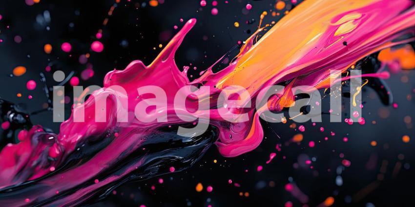 A Chromatic Collision: A Dynamic Dance of Colors